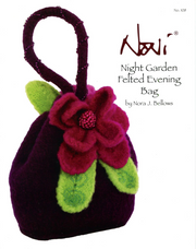 0108 - Night Garden Felted Evening Bag