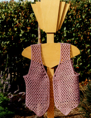 Ann Norling #21 Crochet Tuxedo Vest