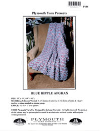 Blue Ripple Afghan P184