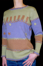 Brown Sheep Patchwork Pullover 0602
