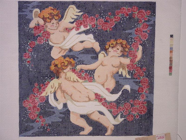 Cherubs with Roses