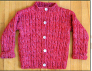 Child's Cable Cardigan Pattern