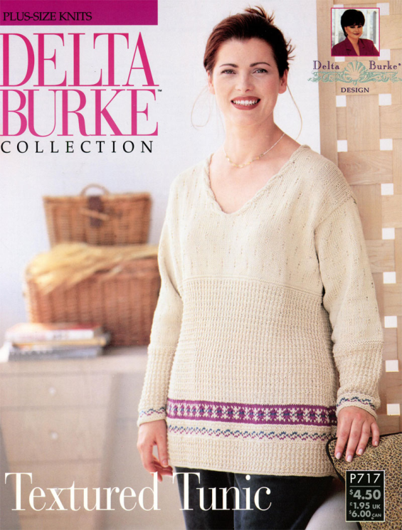 Delta Burke P717Textured Tunic