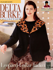 Delta Burke P719 Leopard-Collar Jacket