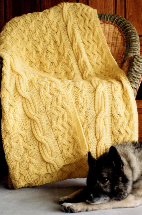 Fiber Trends 111LC Reversibly Cabled Afghan
