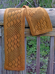 Fiber Trends AC-80 Streaming Leaves Lace Scarf