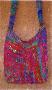 Frabjous Fibers Mitered Square Bag