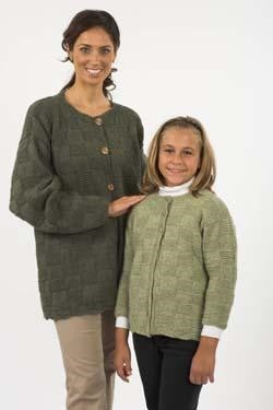 Galway Worsted 1145 Mother / Daughter Cardigans Pattern
