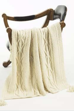 Galway Worsted 1152 Cabled Throw