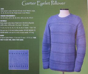 Garter Eyelet Pullover 132