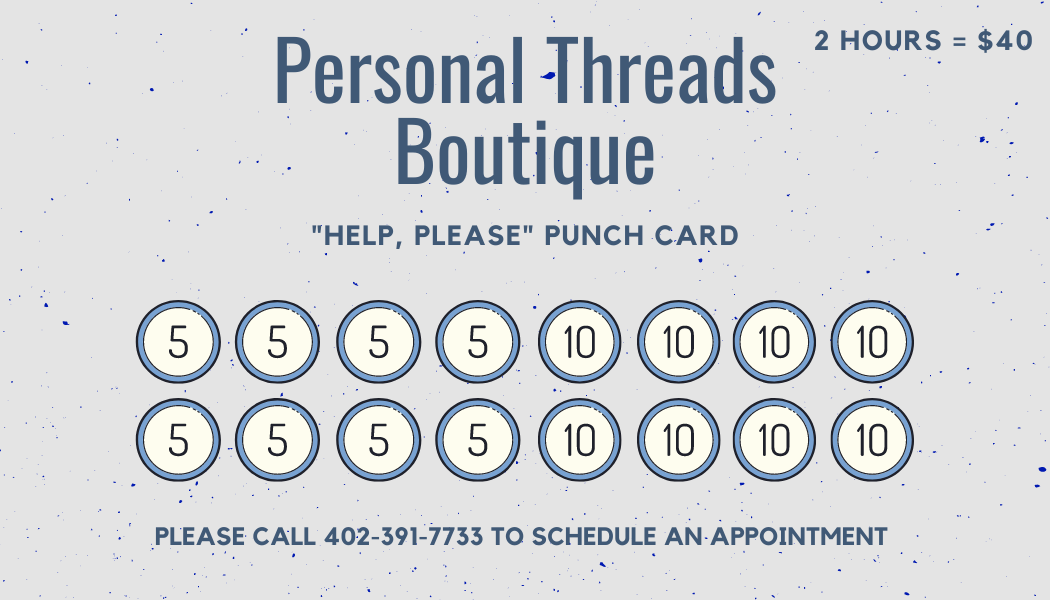 Personal Threads Classes – Personal Threads Boutique