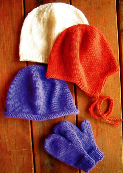KPS 0253 Basic Hat & Mitten Set for Children