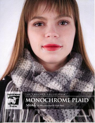 Monochrome Plaid Scarf J56-03