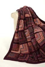 Mushishi 1725 Mitered Square Afghan with Galway Worsted