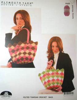 P600 Felted Tunisian Crochet Bags