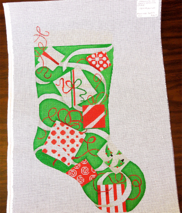Presents on Green Stocking