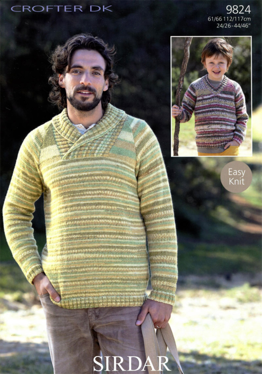 Sirdar 9824 Crofter DK Men's & Boys' Sweaters