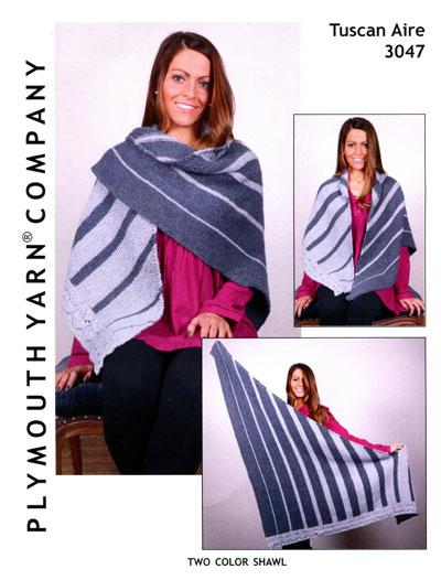 Tuscan Aire 3047 Two-Color Shawl