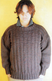 Woven Squares Pullover #202
